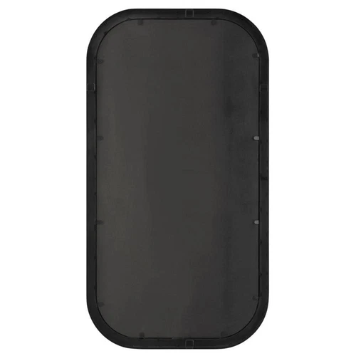 Uttermost Nevaeh Rectangle Contemporary Metal and MDF Mirror in Black/Gold - Picture 4 of 6