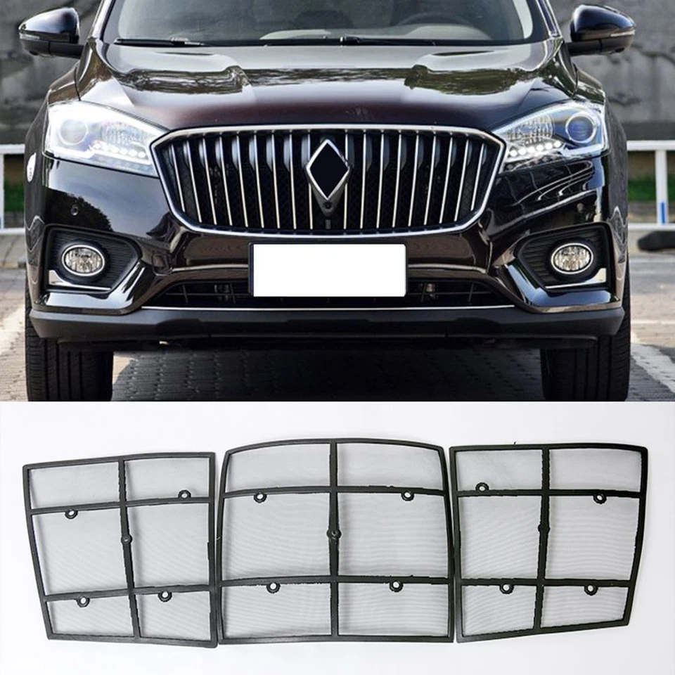 Red a prueba de insectos de rejilla ABS de acero inoxidable KA para Borgward BX5/BX7 2017-2018 Foto 3 de 4