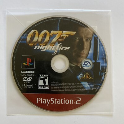 007 NightFire James Bond PS2 (Sony PlayStation 2, 2002) Greatest Hits Disc Only!