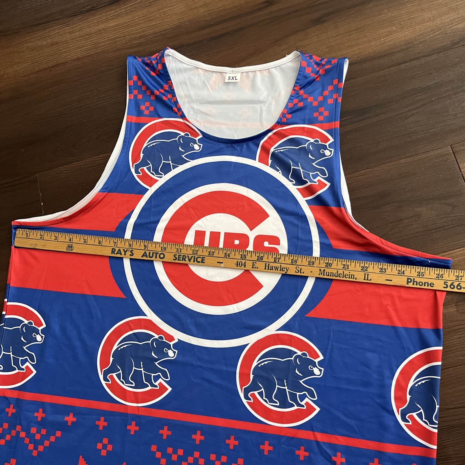 Men's MLB Chicago Cubs Baseball Big & Tall Jersey Muscle Tank Top