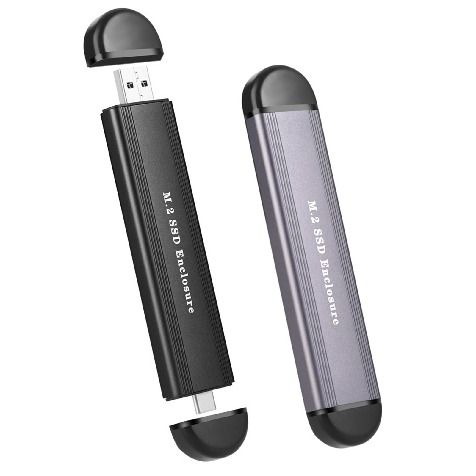 Ssd Enclosure High Speed Support 2t Capacity Hard Disk M.2 Nvme/sata-image