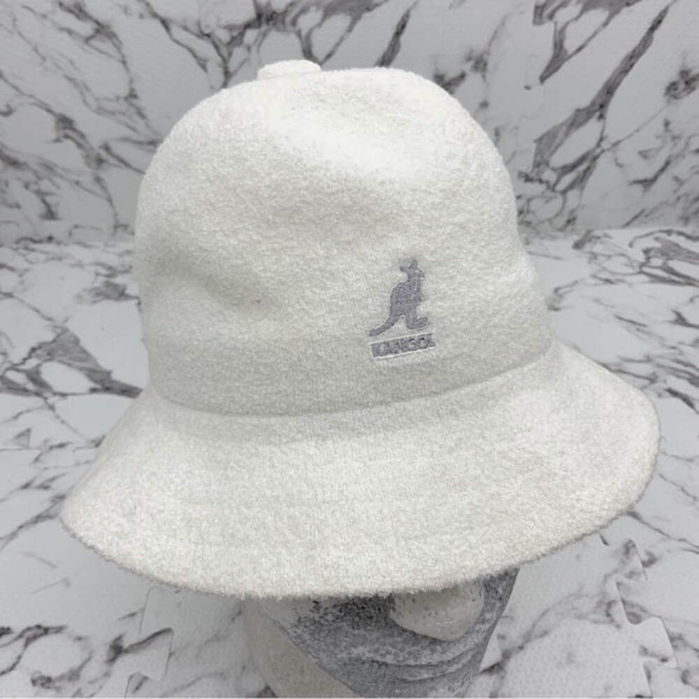 Men's Kangol White | Grey Bermuda Casual Bucket Hat NWT | eBay