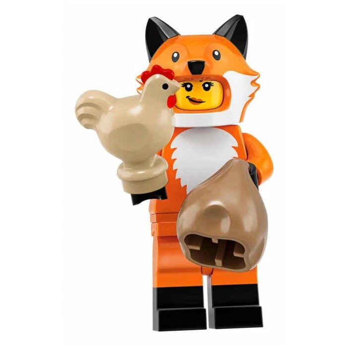 Коллекционные минифигурки LEGO серия 19 71025 - Fox Costume Girl (ЗАПЕЧАТАННЫЕ)