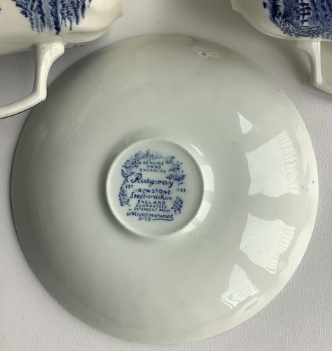 Vintage Ridgway Meadowsweet Ironstone Cups and Saucers x Two - Good Condition - Picture 9 of 10