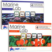 NT Labs Marine Lab Multi Test Kit Reef NH3 NO2 NO3 pH KH Mg Ca PO4 Aquarium Tank