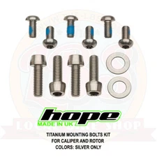 Hope Titanium Mounting Bolts Kit Rotor Brakes Caliper - Brand New 