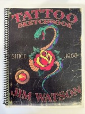 Tattoo Sketchbook Since 1966 by Jim Watson Artist Illustrated - Spiral