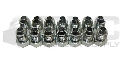 LOT OF 14 5/16 PLUG, MALE JIC 37°, HEX: 9/16'', THREAD: 5/16''
