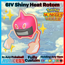 ✨ Shiny Rotom Heat 6IV ✨ Pokemon Scarlet & Violet 🚀 Fast 🚀