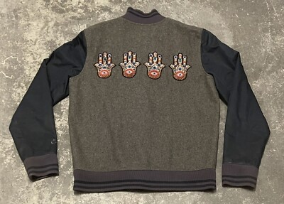 RARE Nike Sportswear Destroyer Jacket Skulls Hamsa Hands Medium 415101-071