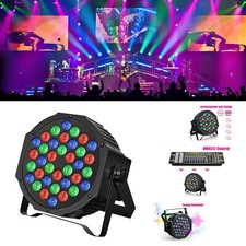 Rechargeable RGB 36LED Stage Par Light DMX DJ Party Club Disco Light W/ battery