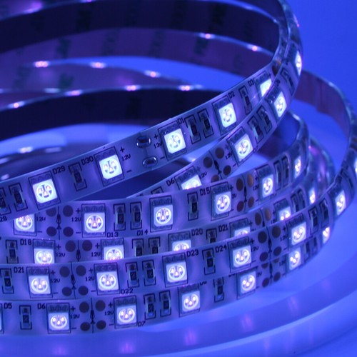 UV LED Flexible Strip 5050 SMD 395-405nm black light lamp RF remote DC power - Picture 5 of 9