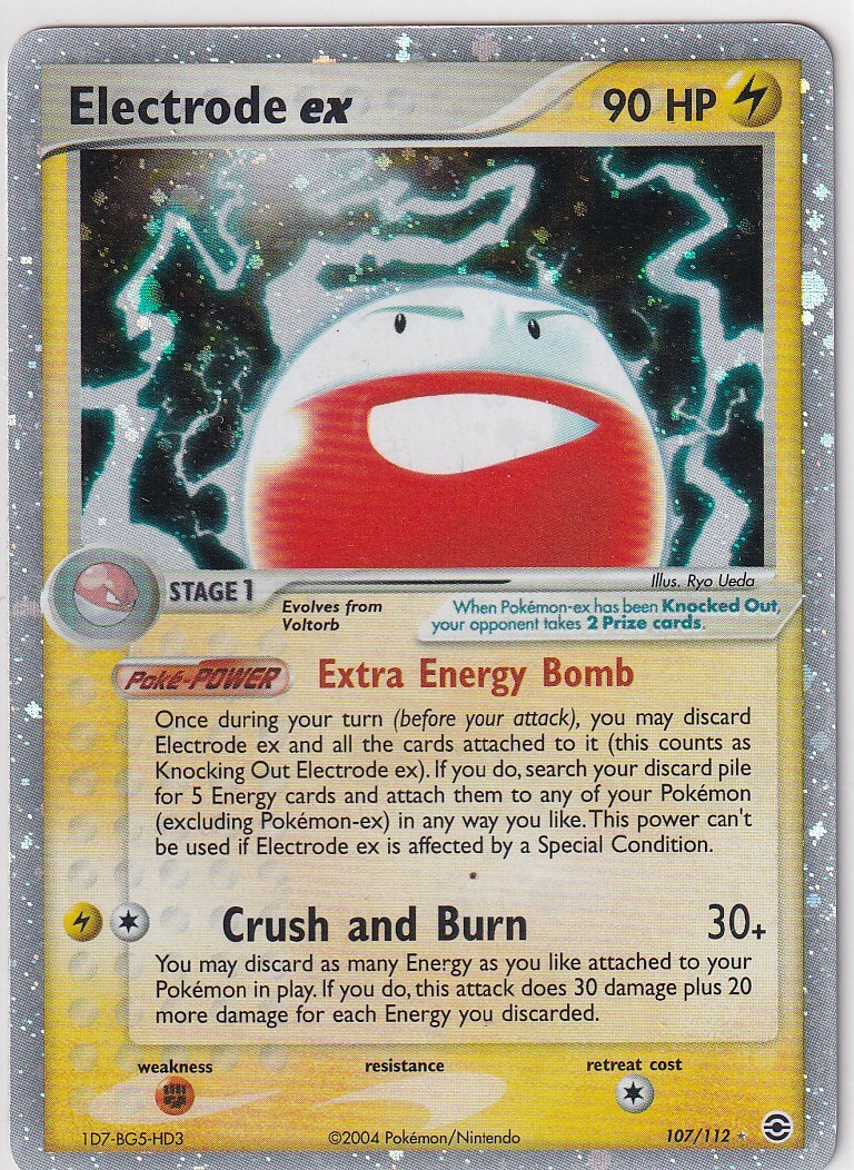 Pokemon Card Fire Red & Leaf Green No. 107/112 Electrode Ex English