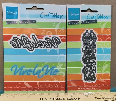 Marianne Design Creatables Cutting Dies - Lot Of 2 LR1325 Viva La Vie & LR1384