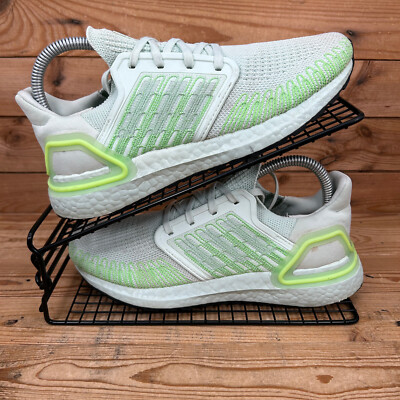 Adidas Turnschuhe Damen UK 5 UltraBoost 20 grün getönt Strick Straßenlauf Fitnessschuhe