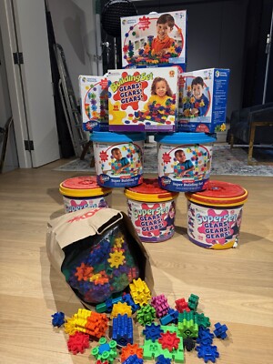 GIANT Lot of Gears! Gears! Gears! About 1,500 pieces- 5 Super Sets+