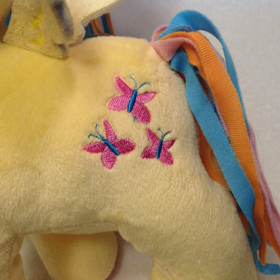 My Little Pony FLUTTERSHY 12” Plush Toy PINK Butterfly Yellow Pegasus 2014 - Image 3 of 4