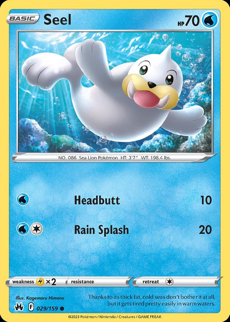 Pokemon Seel (29/160) Crown Zenith LP