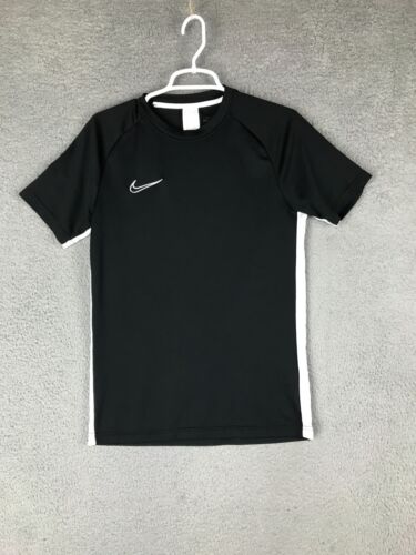 Nike Dri Fit Womens Short Sleeve Crew Neck Black Athletic T Shirt Size M - Picture 1 of 7