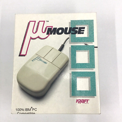 Vintage Kraft Systems Mouse IBM PC Compatible New In Box Untested READ ...
