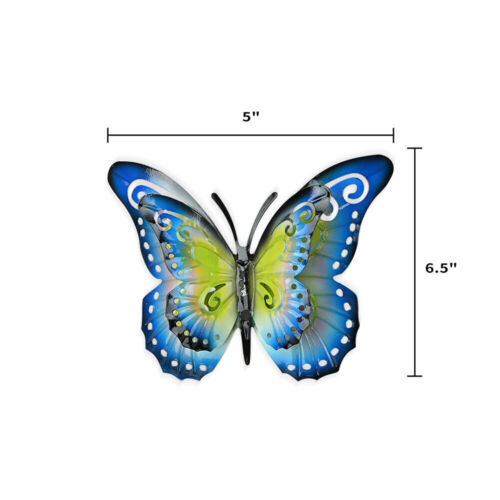 Outdoor Wall Decor Butterflies Sculpture Decorations Hanging - Picture 4 of 14