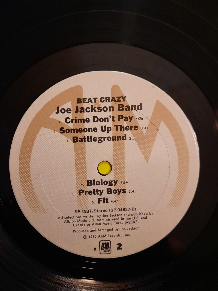 Joe Jackson Band: Beat Crazy (Yeah Yeah Yeah). 1990. Vinyl Record