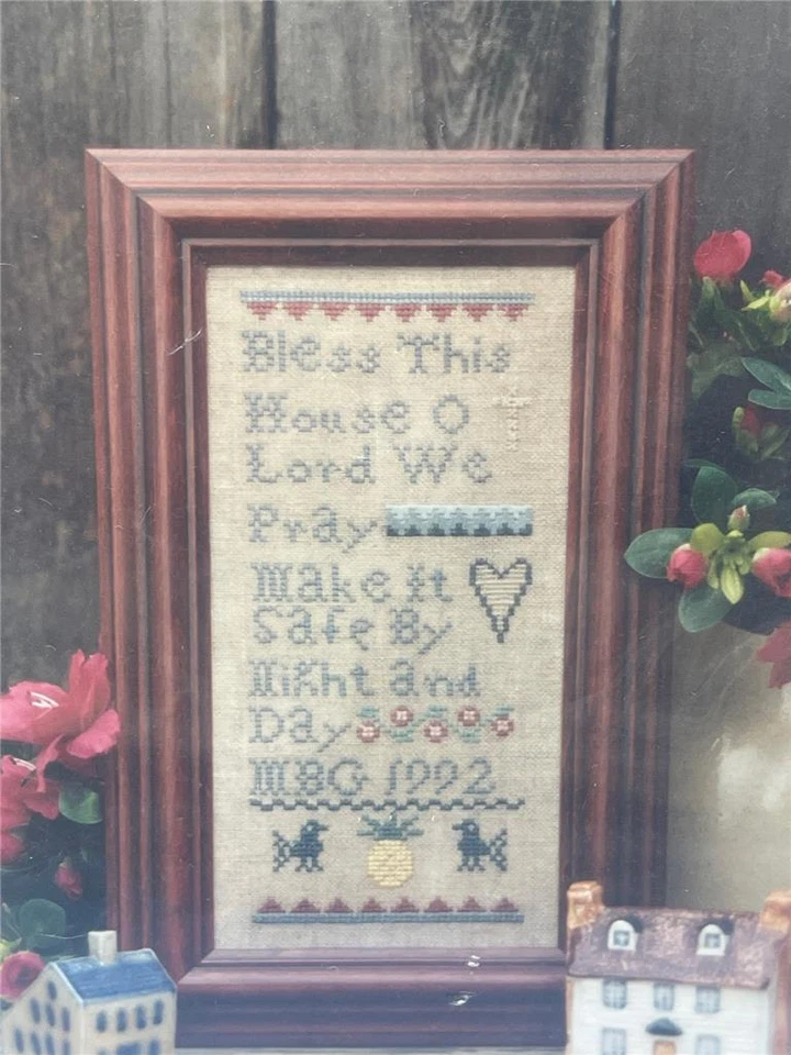 CLOVER HILL NEEDLEWORKS Counted Cross Stitch Chart - HOUSE BLESSING 4" x 9" - Image 2 of 2