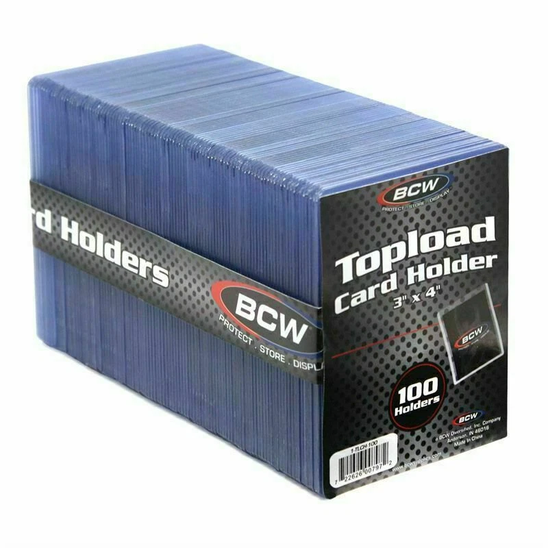 Estuche 100ct 3" x 4" Transparente Regular Estándar Toploaders 1000 EN STOCK