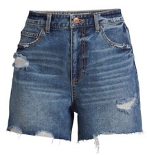 New No Boundaries Juniors High Rise Denim Shorts Size 11
