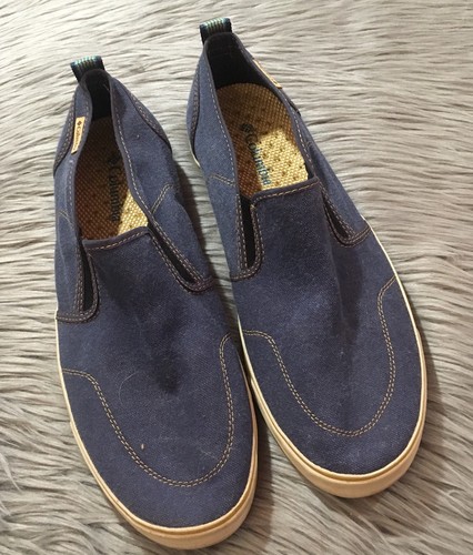 Vent Slip On Casual Canvas Shoes Navy 