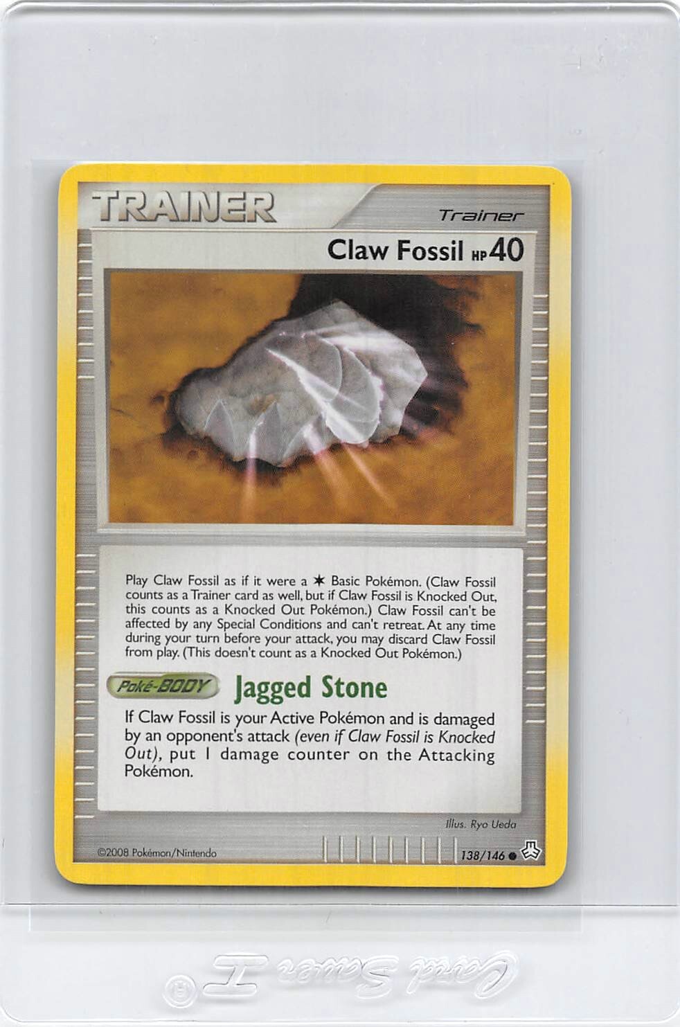 CLAW FOSSIL 138/146 - NON-HOLO - Legends Awakened - POKEMON CARD - NM