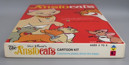 Kit Cartoni Animati Vintage Colorforms Walt Disney's Aristogats Produzioni Gatto Play Set - Foto 14 di 17