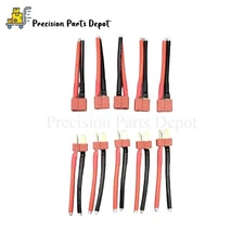 5 Pairs T Plug Connector Female and Male Deans with 14AWG Silicon Wire for RC