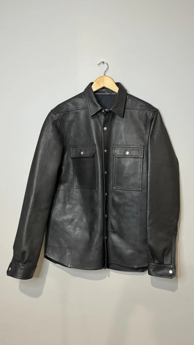 Rick Owens Leather Outer Shell Black Coats, Jackets & Vests for