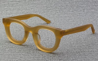 Thick Frame Acetate Full Rim Retro Eyewear Luxury Eyeglass Women Men Fashion 070