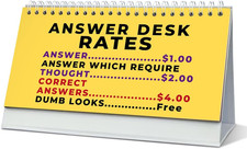 Funny Desk Signs - 30 Flip-Over Messages for Office Desk Accessories