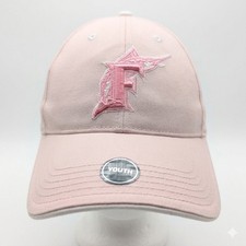 Florida Marlins MLB Twins Enterprise Pink Youth Hat Cap OSFM Strapback NWT