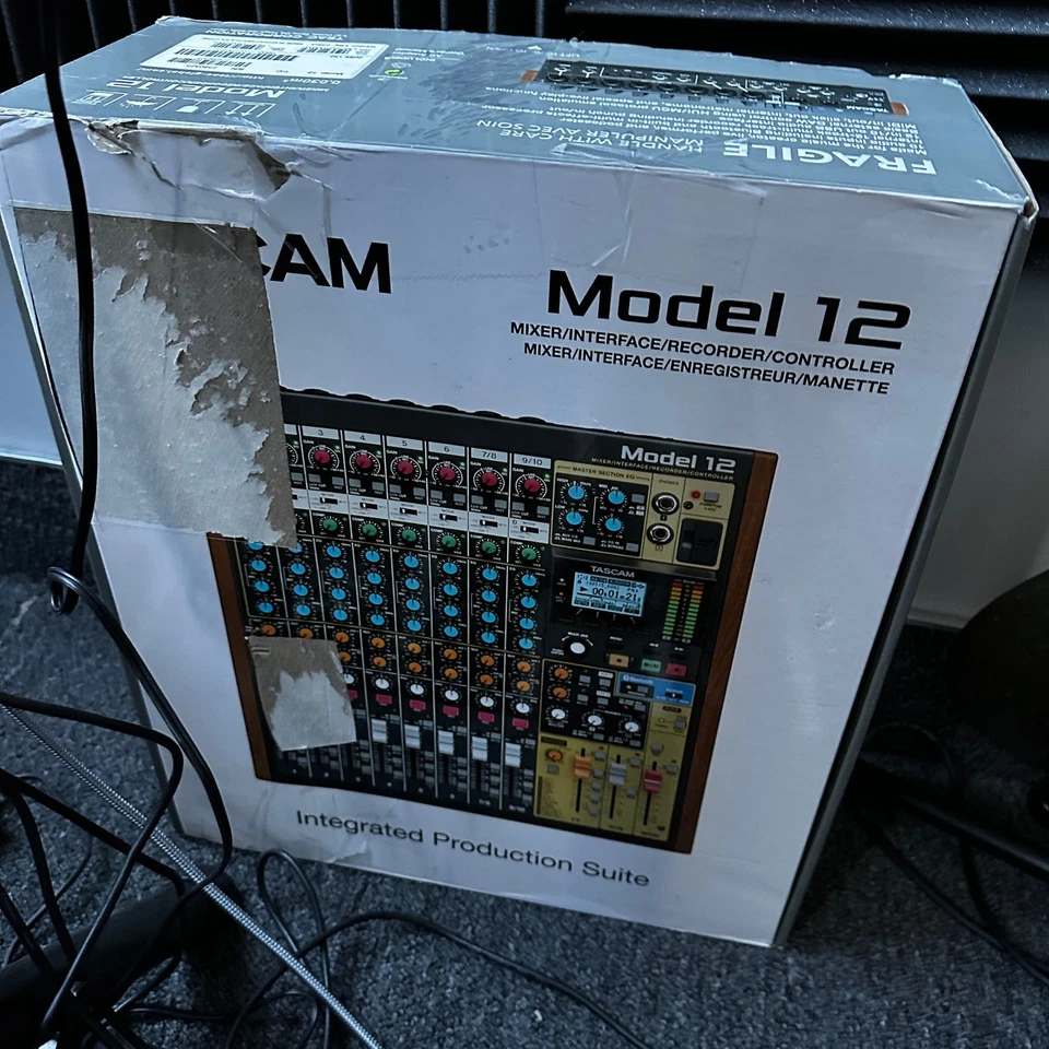 8 Track Recorder Tascam Model 12 Integrated Production Mixer w/ bag - Image 3 of 4