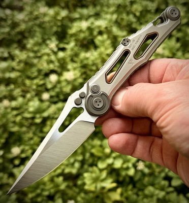 NOC Knives - MT31 - Button Lock Folder - Titan - Frontflipper - M390 - Selten