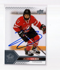JILLIAN SAULNIER autographed SIGNED '22 Upper Deck TEAM CANADA women card #46