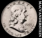1953-S Silver Franklin Half Dollar - Scarce  High Grade  Lustrous  #K1367