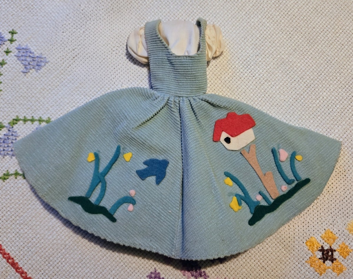 Vintage 1962 Barbie FRIDAY NIGHT DATE #979 corduroy JUMPER & DRESS