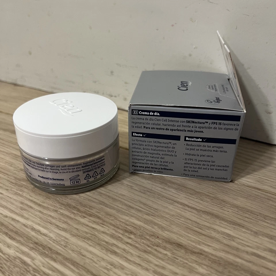 Cien - Cell Intense - Crema facial protectora de día 50 ml con SKINECTURE y SPF15 Foto 2 de 2