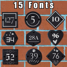 Targa Insegna Cancello Personalizzata Casa Ardesia Naturale Numero Porta Targa Nome Rustico