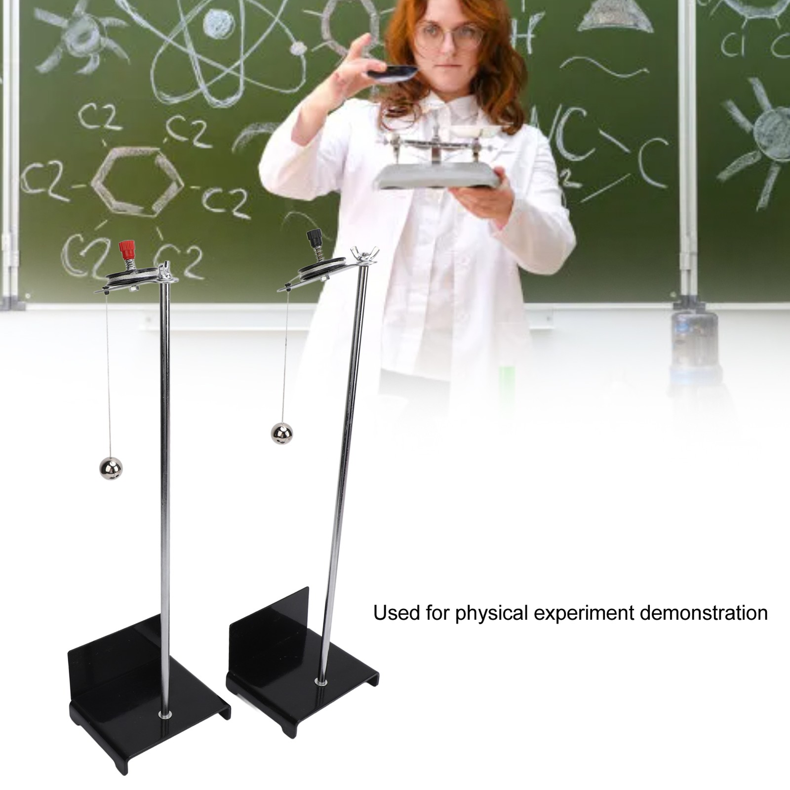 2PCS Single Swing Physics Experiment Equipment Mechanical Vibration Metal✈