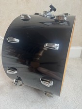 Vintage 70s Ludwig 22 X 14 Black Cortex Bass Drum Shell W Lugs Vintage 70s Ludwig 22 X 14 Black Cortex Bass Drum Shell W Lugs