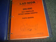 Lay-Mor 6HC 8HC Self-Propelled Rotary Broom Sweeper Parts Catalog Manual xz