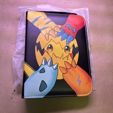 Trading Card Holder ⚡️ Zipper Binder Book 400 Pockets 🔥🌿💦⚡PIKACHU⚡💦
