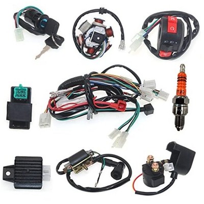 Wire Harness Complete 6 Coil Stator CDI Wiring Harness for 49cc 50cc 70cc 90cc 