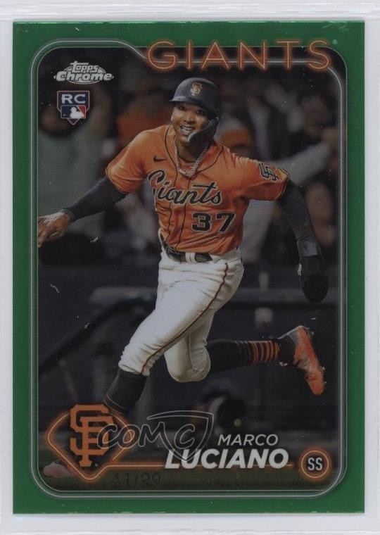 2024 Topps Chrome Green Refractor 41/99 Marco Luciano #210 g1k